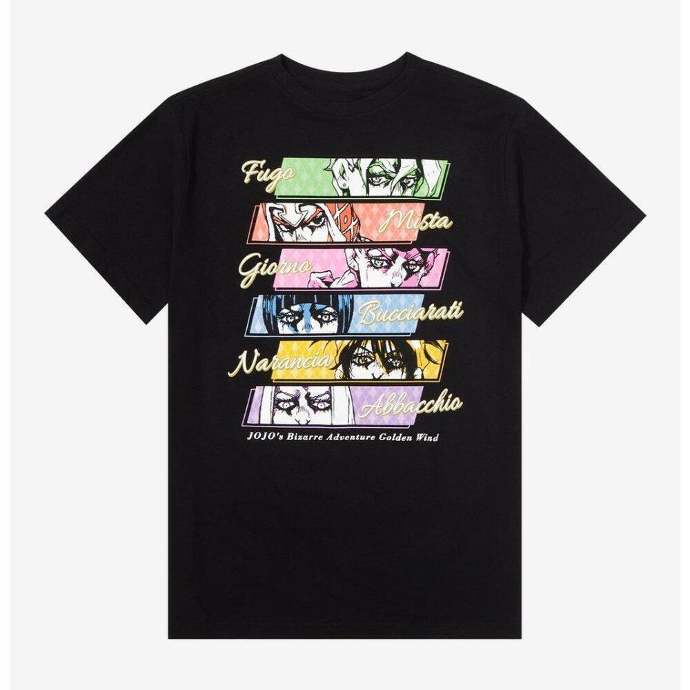 Jojos Bizarre Adventure Golden Wind Eye Panels Unisex Tshirt